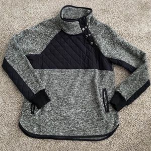 Abercrombie Asymmetrical Snap Sweatshirt